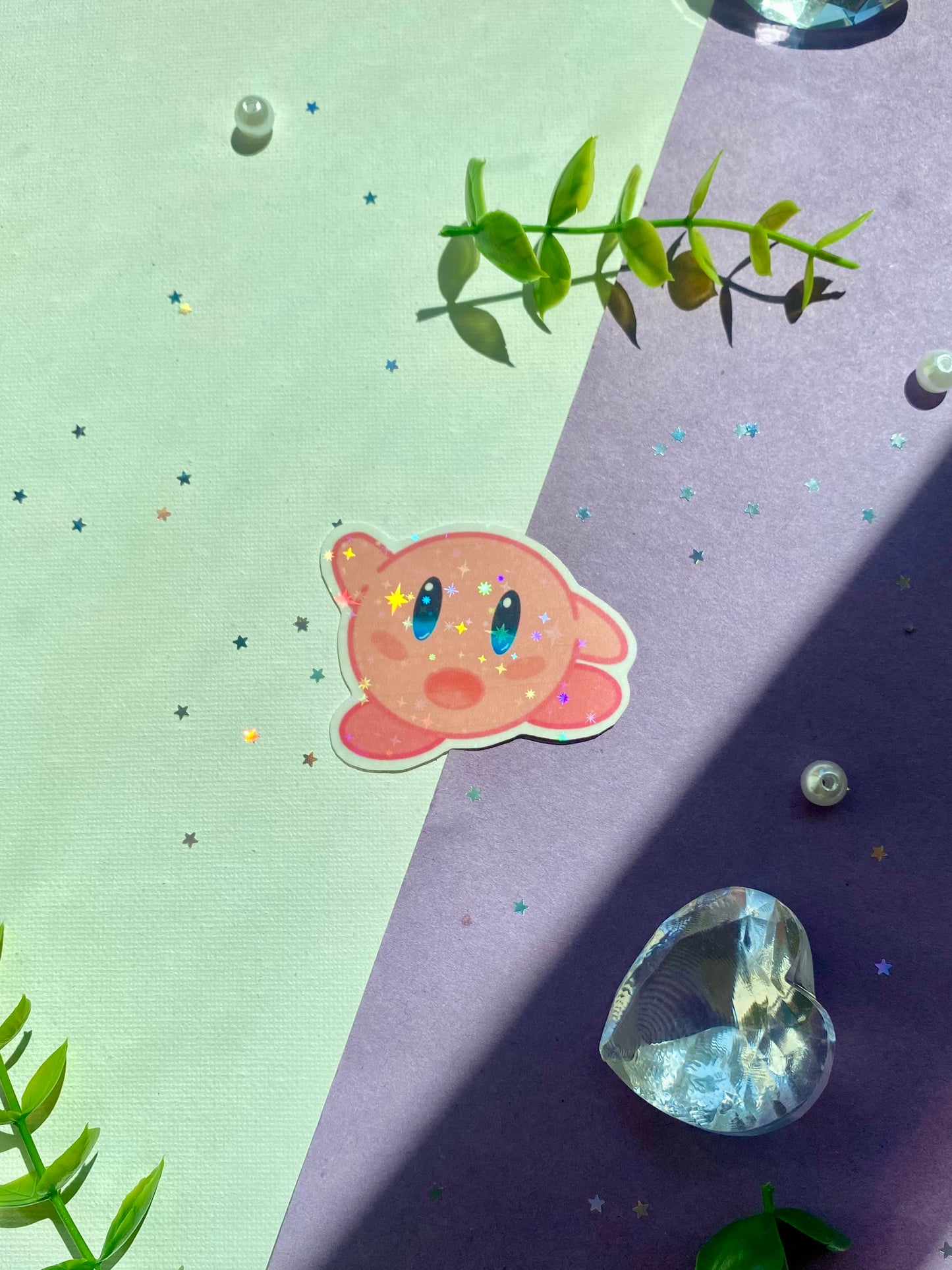 Holographic Kirby Sticker