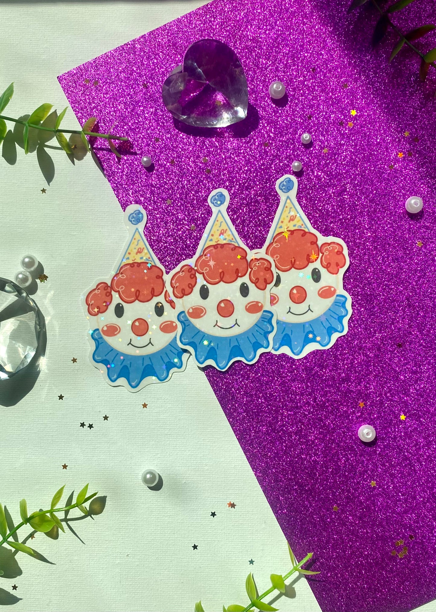Holographic OG Clown Sticker