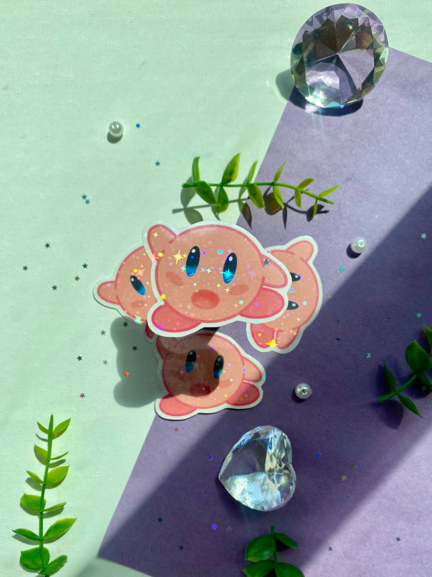 Holographic Kirby Sticker