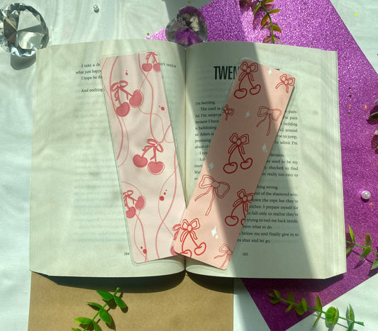 Laminated Cherry Bookmarks